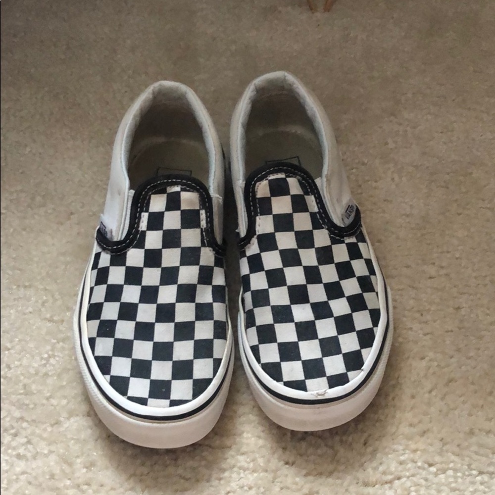 Vans Children’s checkered slide on